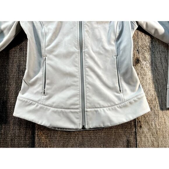 Patagonia Women's Demitasse Floral Soft Shell Grey Fleece Jacket XS - Picture 4 of 9